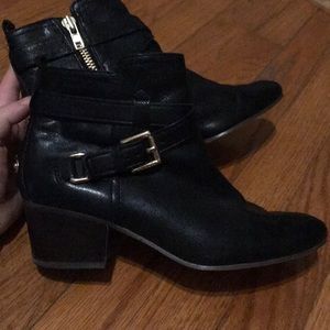 Coach Booties w/ Buckle Detail